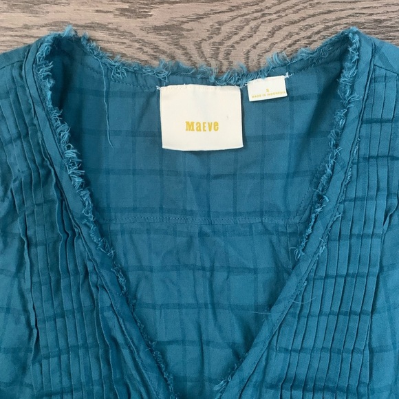 Anthropologie Maeve Saona Swing Button Down
Sleeveless Top - Size S - Blue - EUC - Picture 8 of 9